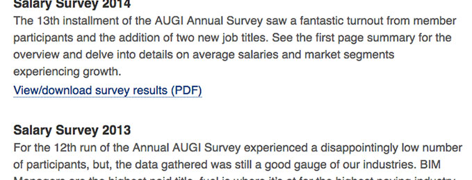 AUGI Surveys and Polls